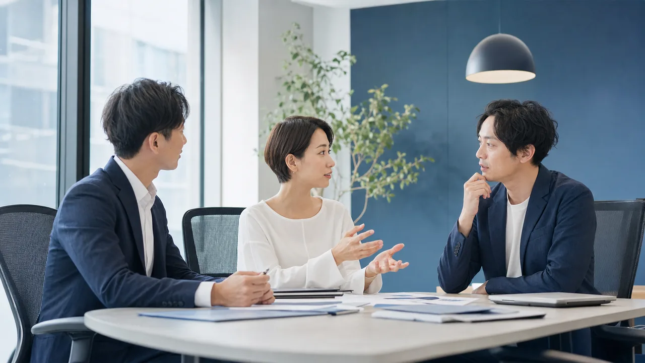 医療機関の口コミ返信方針を検討するマーケティング会議