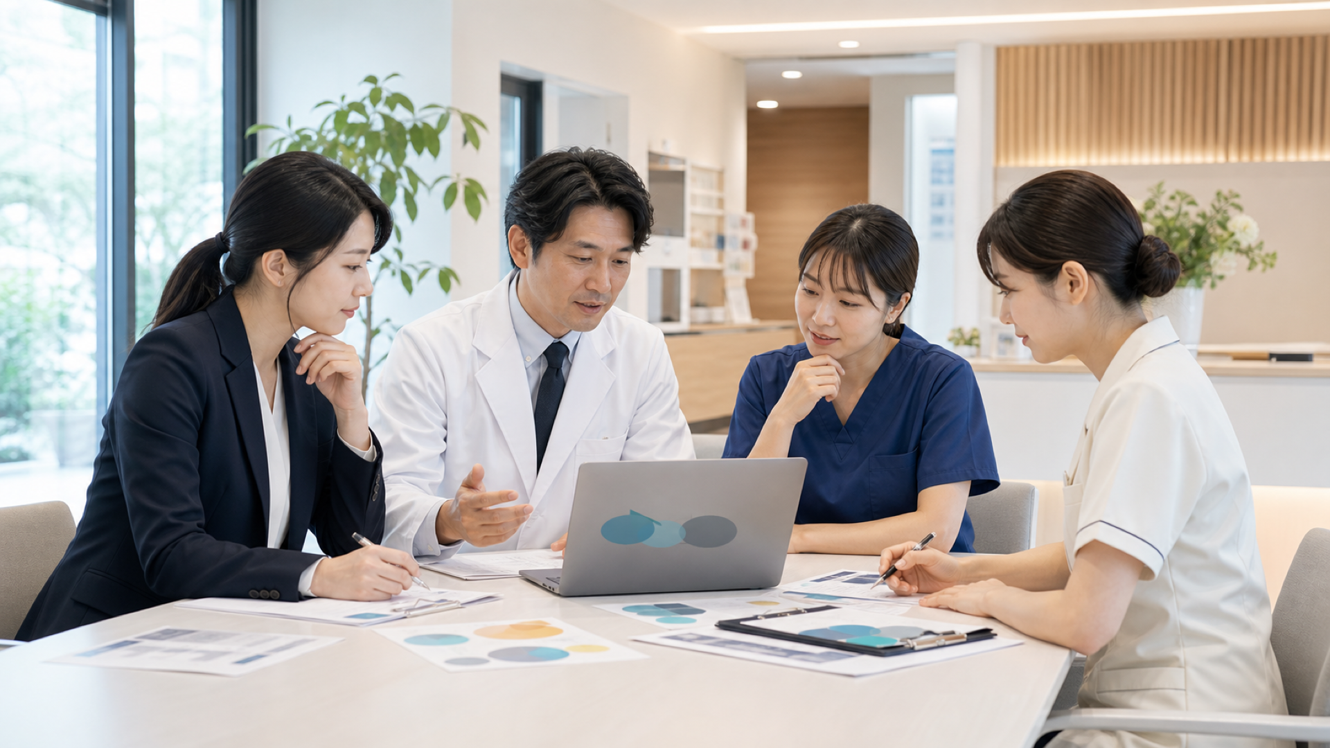 医療従事者採用の課題解決へ、クリニックがマーケティング戦略を導入する様子